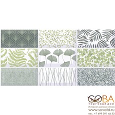 Декор Элара  Селект 2 верде 20,1х40,5 купить по лучшей цене в интернет магазине стильных обоев Сова ТД. Доставка по Москве, МО и всей России