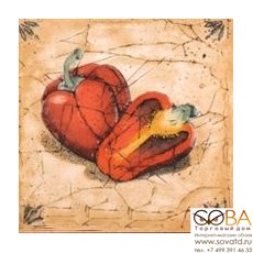 Декор Гурман  перец (D-494) 16,5х16,5 купить по лучшей цене в интернет магазине стильных обоев Сова ТД. Доставка по Москве, МО и всей России