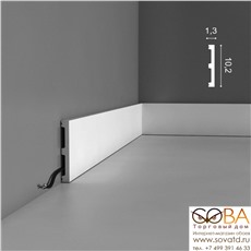 Плинтус Orac Decor DX163-2300 Axxent купить по лучшей цене в интернет магазине стильных обоев Сова ТД. Доставка по Москве, МО и всей России