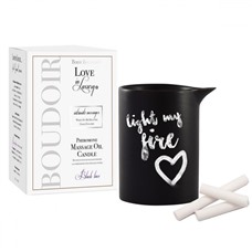 Массажная свеча с феромонами Love In Luxury Seduced Pheromone Soy Massage Candle Black Lace - 154 мл.