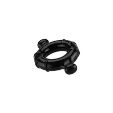 Эрекционное кольцо Gummy Ring Medium Black SH-SHT373BLK