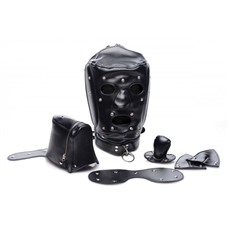 Шлем-трансформер Muzzled Universal BDSM Hood with Removable Muzzle