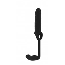 Насадка Stretchy Penis Exten and Plug - Black No.34 SH-SON034BLK