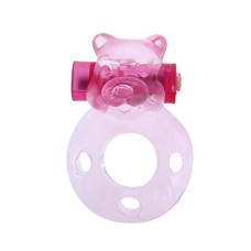 Эрекционное виброкольцо Pink bear BI-010083