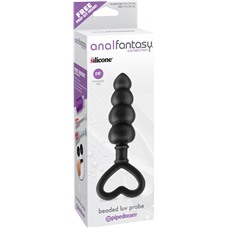 Анальная елочка Anal Fantasy Collection Beaded Luv Black 464423PD