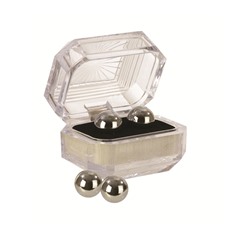 Серебристые вагинальные шарики Silver Balls In Presentation Box