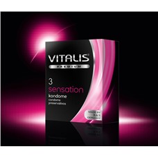 Презервативы с пупырышками Sensation - Vitalis, 3 шт