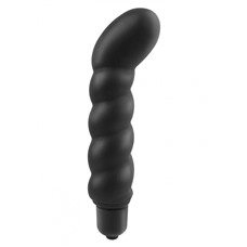 Анальный вибромассажер AFC-RIBBED P SPOT VIBE BLACK 463123PD