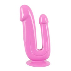 Фаллоимитатор двусторонний на присоске Duo Dildo, 13.5 см