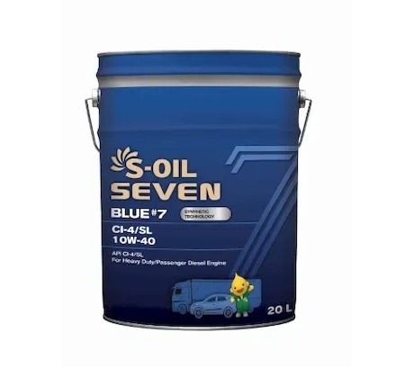 Моторное масло S-oil 7 Blue #7 CI-4 / SL 10W-40, 20л
