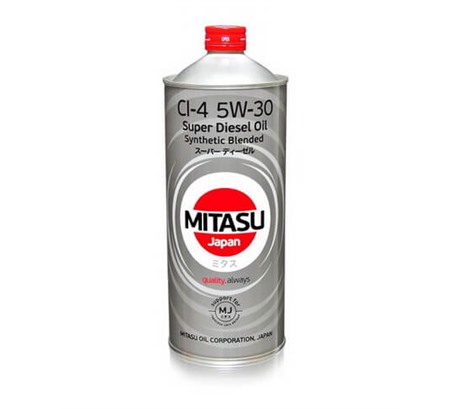 Моторное масло Mitasu Super Diesel CI-4 5W-30 Synthetic Blended (1л.)