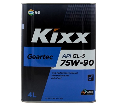 Трансмиссионное масло Kixx Geartec GL-5 75W-90 (4л.)