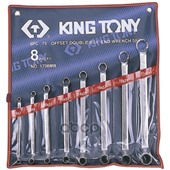 Набор накидных ключей, 6-23 мм, 8 предметов, KING TONY KING TONY арт. '1708MR'