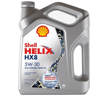 Моторное масло Shell Helix HX8 Synthetic 5W-30 A3/B4 (4л.)