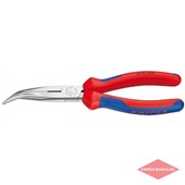 Длинногубцы с плоскими губками, ручки с пластмассовыми чехлами, KNIPEX, KN-2622200