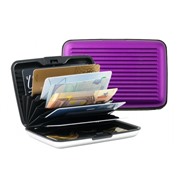 Алюминиевый рифленый кошелек Aluma Wallet (Алюма Валет) цвет сиреневый, оригинал в коробочке.