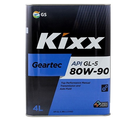 Трансмиссионное масло Kixx Geartec GL-5 80W-90 (4л.)